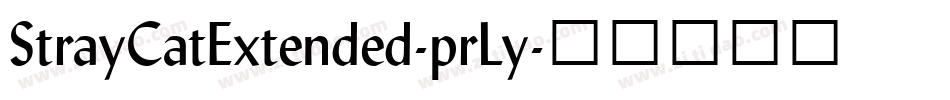 StrayCatExtended-prLy字体转换