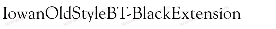 IowanOldStyleBT-BlackExtension字体转换