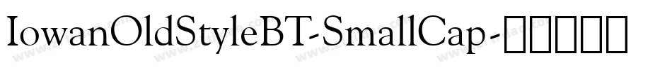 IowanOldStyleBT-SmallCap字体转换