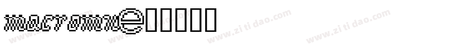 MacroMX字体转换