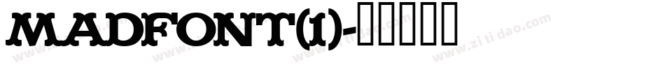 MADFONT(1)字体转换