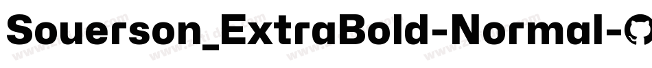 Souerson_ExtraBold-Normal字体转换