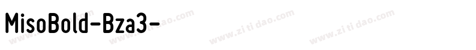 MisoBold-Bza3字体转换