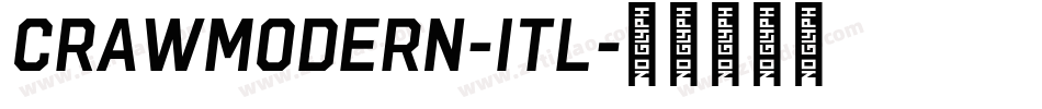 CrawModern-Itl字体转换