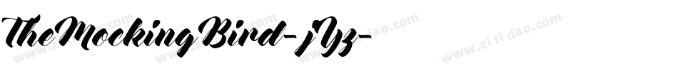TheMockingBird-5jYz字体转换 TheMockingBird-5jYz字体转换