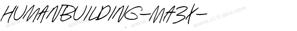 HumanBuilding-MA3x字体转换
