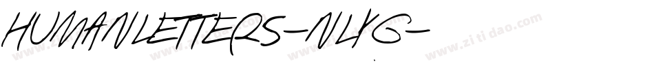 HumanLetters-nLYg字体转换