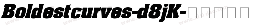 Boldestcurves-d8jK字体转换