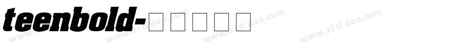 teenbold字体转换