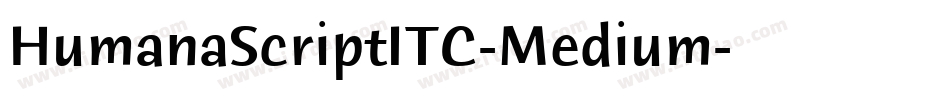 HumanaScriptITC-Medium字体转换