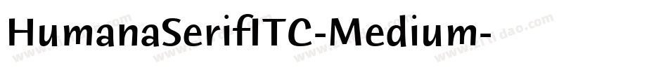 HumanaSerifITC-Medium字体转换
