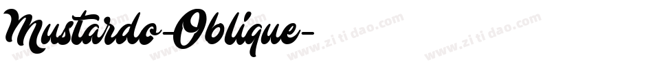 Mustardo-Oblique字体转换