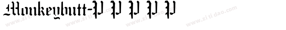 Monkeybutt字体转换