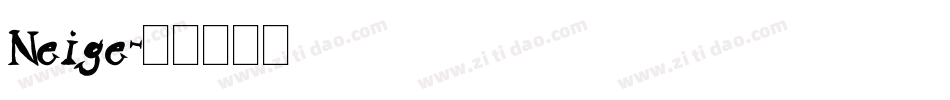 Neige字体转换