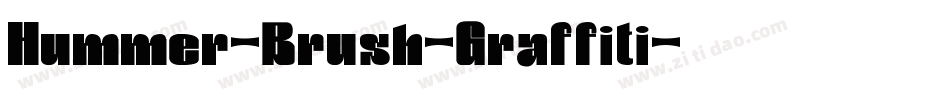 Hummer-Brush-Graffiti字体转换
