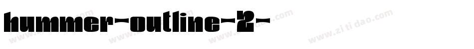 hummer-outline-2字体转换