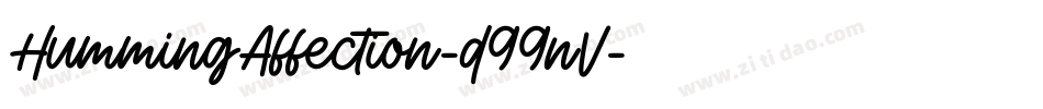 HummingAffection-d99nV字体转换