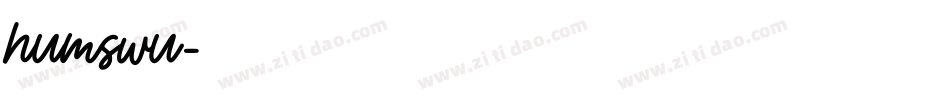 humswu字体转换