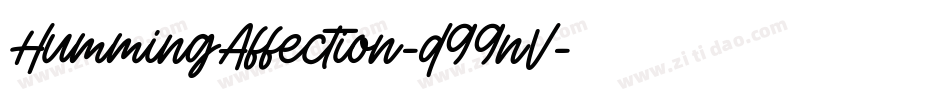 HummingAffection-d99nV字体转换