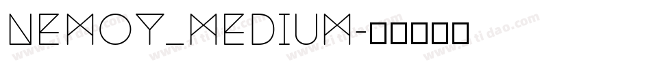 Nemoy_medium字体转换