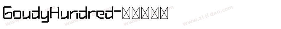 GoudyHundred字体转换