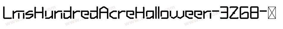 LmsHundredAcreHalloween-3ZG8字体转换