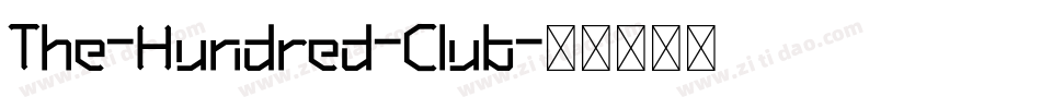 The-Hundred-Club字体转换