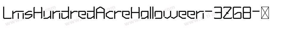 LmsHundredAcreHalloween-3ZG8字体转换
