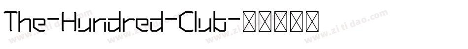 The-Hundred-Club字体转换
