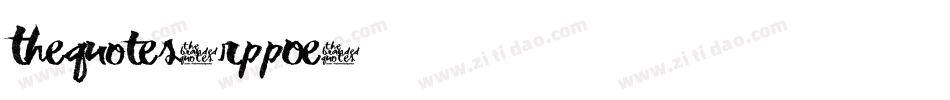 TheQuotes-RppOe字体转换 TheQuotes-RppOe字体转换