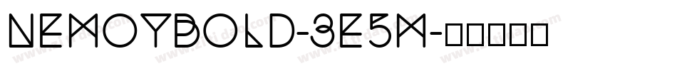 NemoyBold-3e5M字体转换