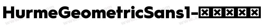 HurmeGeometricSans1字体转换