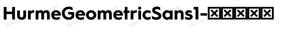 HurmeGeometricSans1字体转换