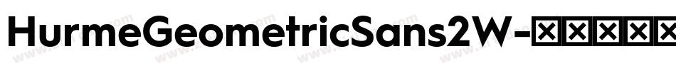 HurmeGeometricSans2W字体转换