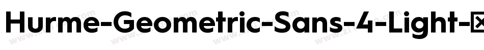 Hurme-Geometric-Sans-4-Light字体转换