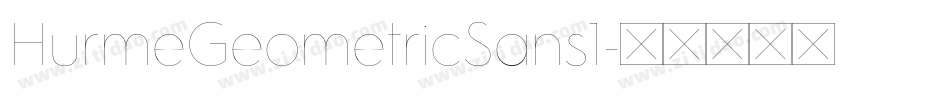 HurmeGeometricSans1字体转换