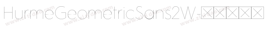 HurmeGeometricSans2W字体转换