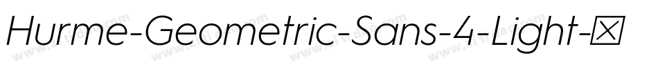 Hurme-Geometric-Sans-4-Light字体转换