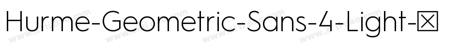Hurme-Geometric-Sans-4-Light字体转换