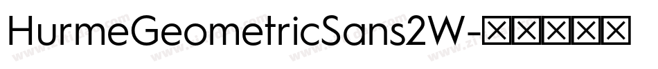 HurmeGeometricSans2W字体转换