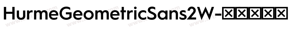 HurmeGeometricSans2W字体转换