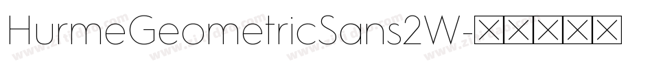 HurmeGeometricSans2W字体转换