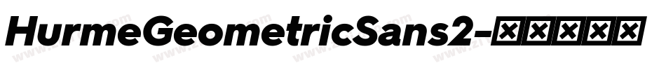 HurmeGeometricSans2字体转换