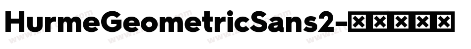 HurmeGeometricSans2字体转换