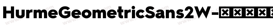 HurmeGeometricSans2W字体转换