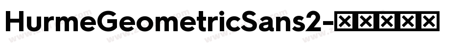 HurmeGeometricSans2字体转换