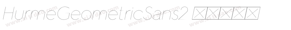 HurmeGeometricSans2字体转换