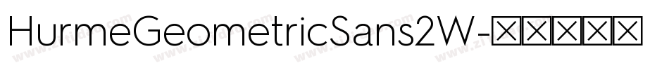 HurmeGeometricSans2W字体转换