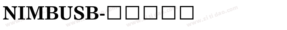 NIMBUSB字体转换