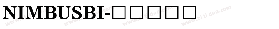 NIMBUSBI字体转换